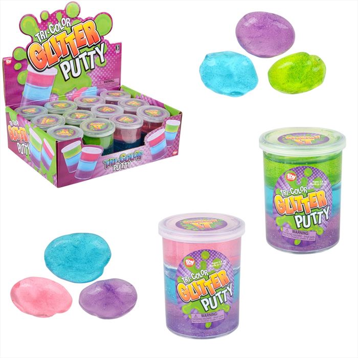 TR95165 Tri Color Glitter Putty